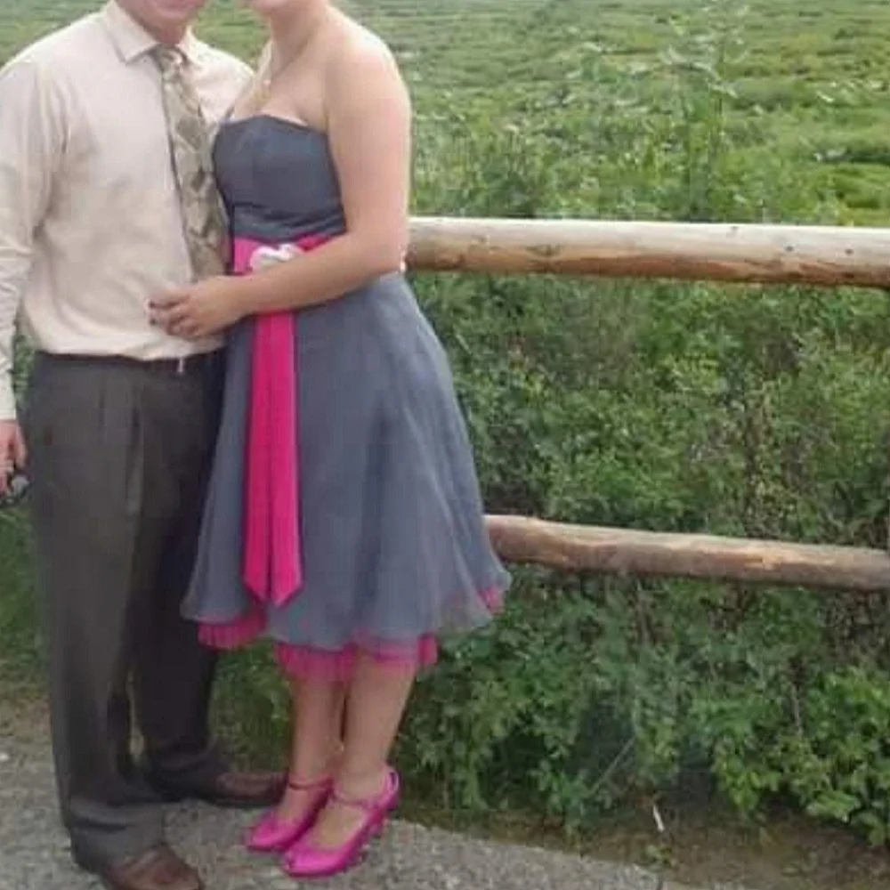 Alfred Angelo Strapless Tea Length Bridesmaid Dress - Picture 4 of 4